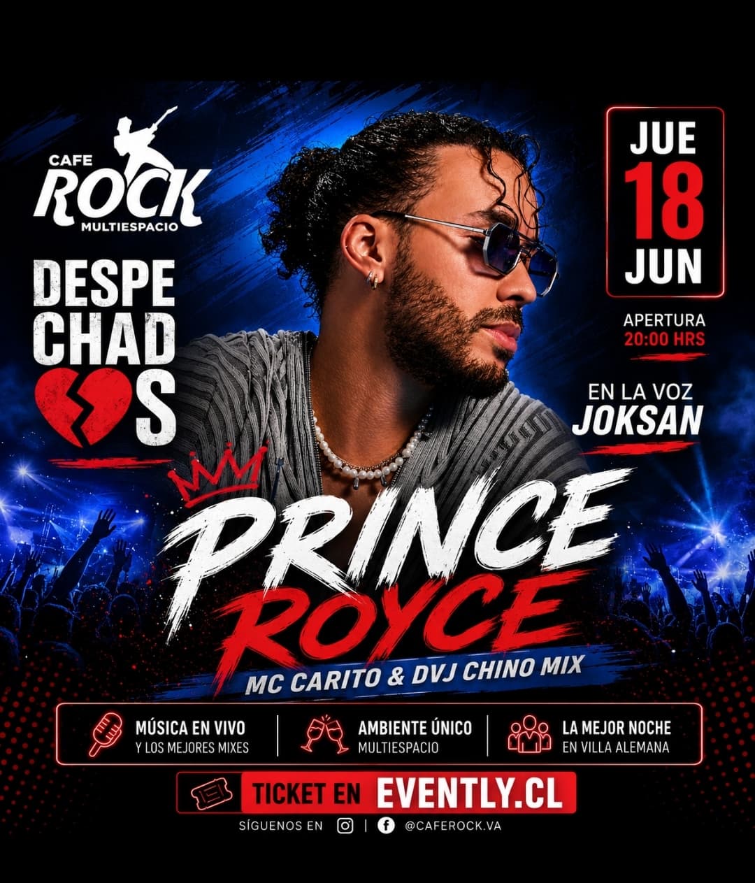 Jueves Fiesta Despechadas Tributo A Prince Royce  image